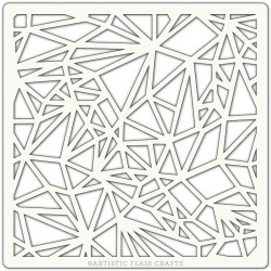 Pochoir 15 x 15 cm - Mosaïque (Polygon)
