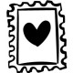 Rubber stamp - Heart Stamp