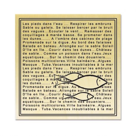 Cadre texte poisson - Scrapanescence - Collection 4 