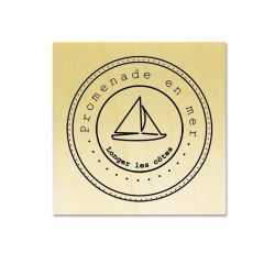 Rubber stamp - Scrapanescence 4 - Sailboat 