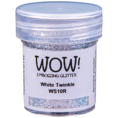 Poudre à embosser Wow - White Twinkle (Blanc Paillettes)