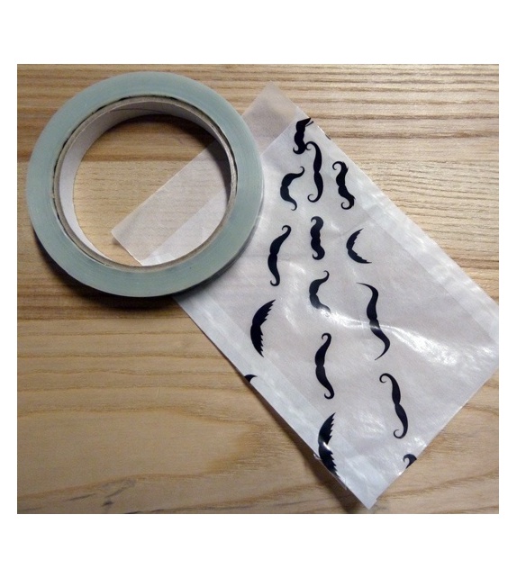 Clear Design Tape - Moustaches